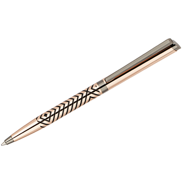 Ручка шариковая Delucci Legato цвет корпуса медь/оружейный металл/гравировка