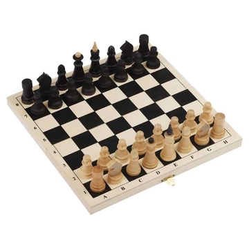 Шахматы обиходные, деревянные с деревянной доской 29*29см (ТРИ СОВЫ)