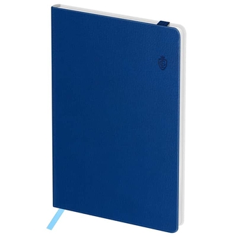 Записная книжка А6 80л. "Classic. Blue" кожзам с резинкой (Greenwich Line)