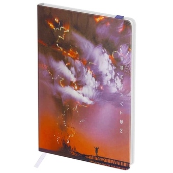 Записная книжка А6 80л. "Power of nature" кожзам с резинкой (Greenwich Line)
