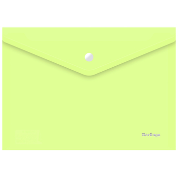 Папка конверт с кнопкой ф.А4 плотность 180м "Starlight" цвет салатовый (Berlingo)