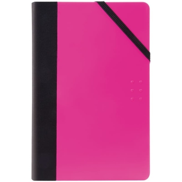 Ежедневник недатир. ф.А5 пластик Flash Pink розовый 416с (Milan)