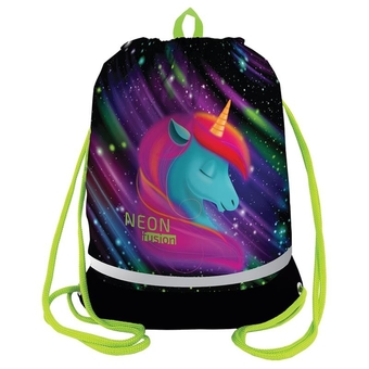 Сумка для сменной обуви "Neon Unicorn" 400*510мм (Berlingo)
