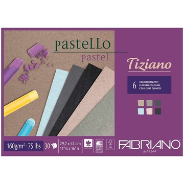 Альбом для пастелей 30л. А3 6 цветов "Tiziano" (Fabriano)