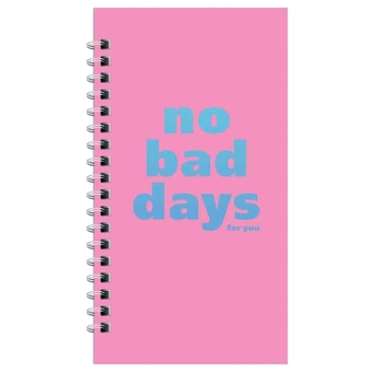 Записная книжка 95*175мм 96л. на гребне No bad days тв. обложка (Meshu)