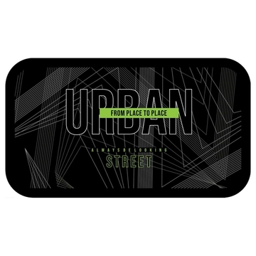 Пенал 3 отделения без наполнения 190*110 мм "Urban" ламинированный картон (Art Space)