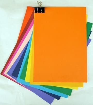 Бумага форматная цветная