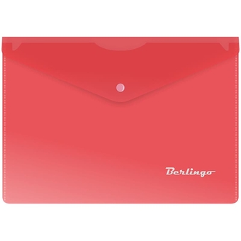 Папка конверт с кнопкой ф.A5+ плотность 180мкм цвет ассорти (Berlingo)