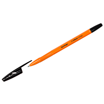 Ручка шар. Berlingo Tribase Orange черный 0,7мм
