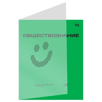 Тетрадь Обществознание 48л. А5 Перфокарта пластиковая обложка (BG)