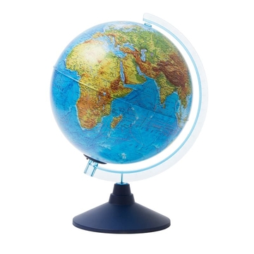 Глобус физико-политический 250мм с подсветкой от батареек (Globen)