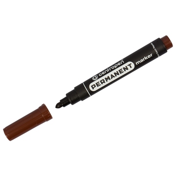 Маркер Centropen 8566 перманентный цвет коричневый толщина линии 2,5мм
