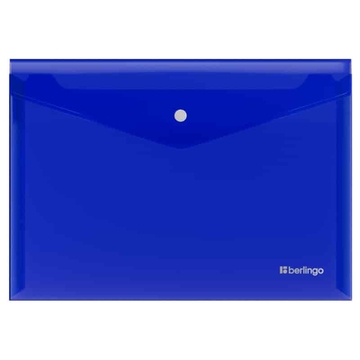 Папка конверт с кнопкой ф.А3 плотность 200мкм цвет синий No Secret (Berlingo)