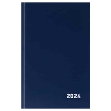 Ежедневник датированный 2024г ф.A5 бумвинил синий (Office Space)