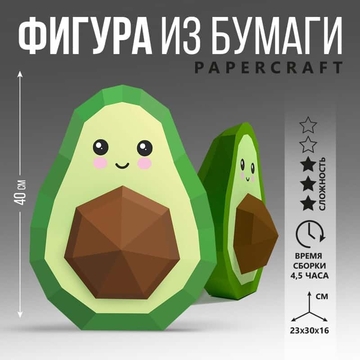 Полигональные фигуры «Авокадо» 32,5 х 44 см 7980585
