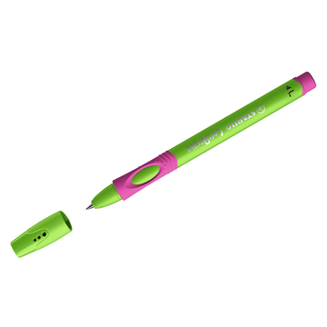 Ручка шар. Stabilo LeftRight для левшей синий 0,8мм корпус зеленый/малиновый 