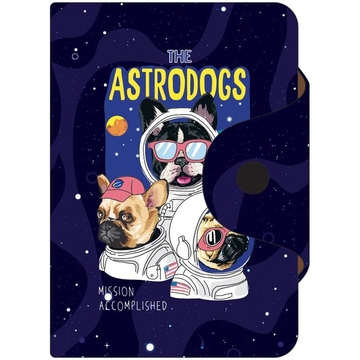 Визитница на 10 визиток ПВХ "Astrodogs" размер 75*110мм (Office Space)