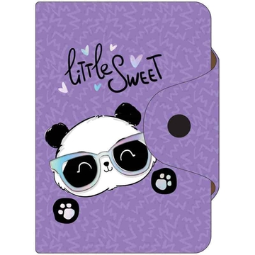 Визитница на 10 визиток ПВХ "Sweet Panda" размер 75*110мм (Office Space)