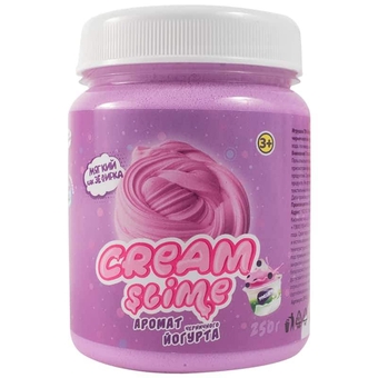 Слайм "Cream Slime" фиолетовый с ароматом йогурта 250мл 