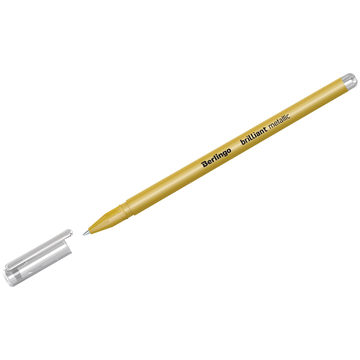Ручка гелевая Berlingo "Brilliant Metallic" золото металлик 0,8мм