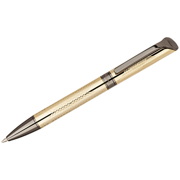 Ручка шариковая Delucci Completo цвет корпуса золото/оружейный металл
