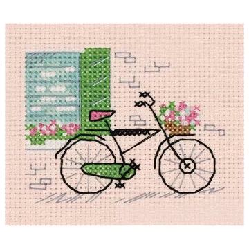 Набор для вышивания "Зарисовки. Велосипед", 10,5*9см (Klart)
