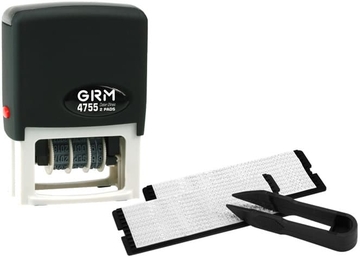 Датер самонаборный 2-строчный пластик оттиск 45*24мм (GRM)