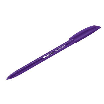 Ручка шар. Berlingo Triangle 100T фиолетовый 0,7мм