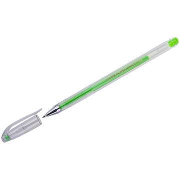 Ручка гелевая Crown "Hi-Jell Color" светло-зеленая  0,7мм
