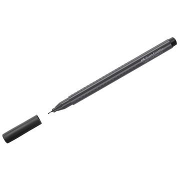 Ручка капиллярная Faber-Castell "Grip Finepen" 0,4мм цвет черный трехгранная