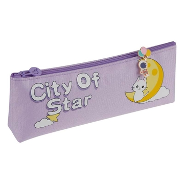 Пенал 1 отделение без наполнения 205*75*30 мм "City Star" полиэстер (Meshu)