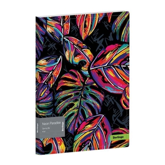 Скоросшиватель пружинный ф.А4 рисунок Neon Paradise (Berlingo)