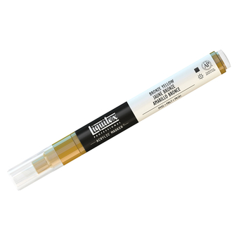 Маркер акриловый "Paint marker Fine" 2мм, скошенный, желтая бронза (Liquitex)