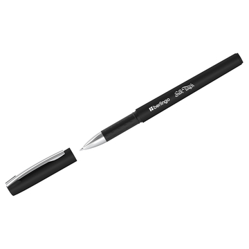 Ручка гелевая Berlingo "Silk touch" черный 0,5мм