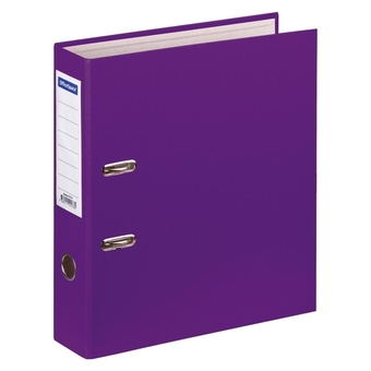Папка регистратор 80мм бумвинил цвет фиолетовый (OfficeSpace)