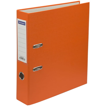 Папка регистратор 80мм бумвинил цвет оранжевый (OfficeSpace)