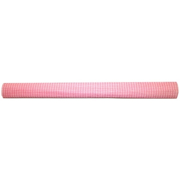 Бумага крепированная рулон 200*50см розовая клеточка (Werolla)