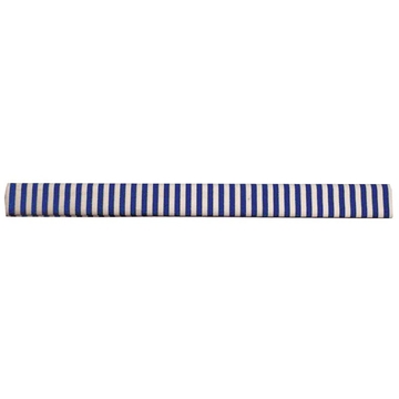 Бумага крепированная рулон 250*50см белая в синюю полоску (Werolla)