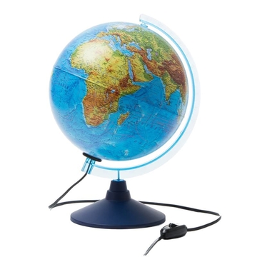 Глобус физико-политический 250мм интерактивный с подсветкой  (Globen)