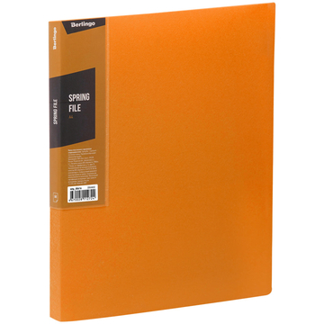 Скоросшиватель пружинный ф.А4 цвет оранжевый Color Zone (Berlingo)