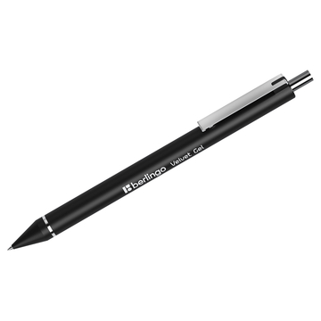 Ручка гелевая Velvet gel" черный 0.5мм автомат  