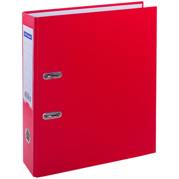 Папка регистратор 80мм PVC цвет красный (OfficeSpace)