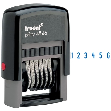 Нумератор мини 6 разрядов высота шрифта 4мм автоматический (Trodat)