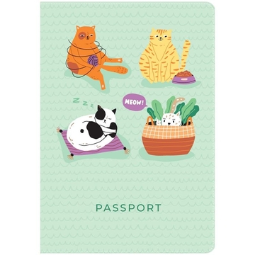 Обложка для паспорта "Meow" ПВХ (MESHU) 