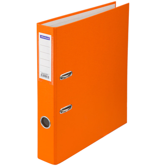 Папка регистратор 50мм бумвинил цвет оранжевый (OfficeSpace)