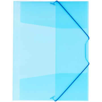 Папка на резинке ф.А4 цвет синий полупрозрачный (Offise Space)