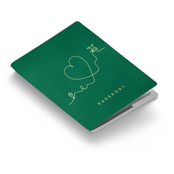 Обложка для паспорта "Life Style" кожа цвет зеленый (OfficeSpace)