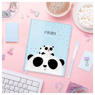 Дневник для 1-11 классов "Funny panda" кожзам обложка (Meshu)