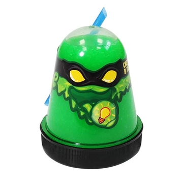 Слайм "Ninja" цвет зеленый светится в темноте (Slime)