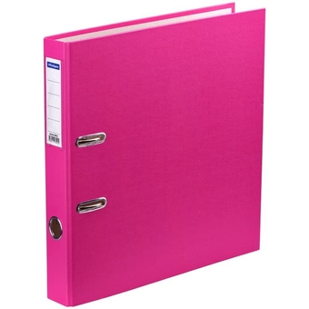 Папка регистратор 50мм бумвинил цвет розовый (OfficeSpace)